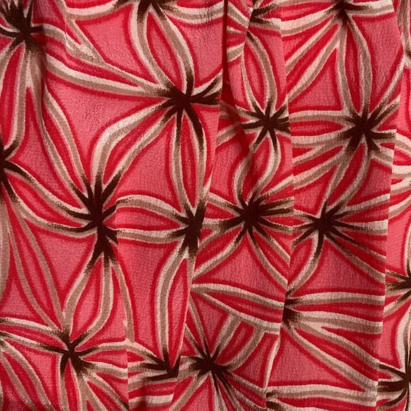 MILLY of New York Strapless Coral Print Bubble Hem Dress Sz 6 - Picture 7 of 14